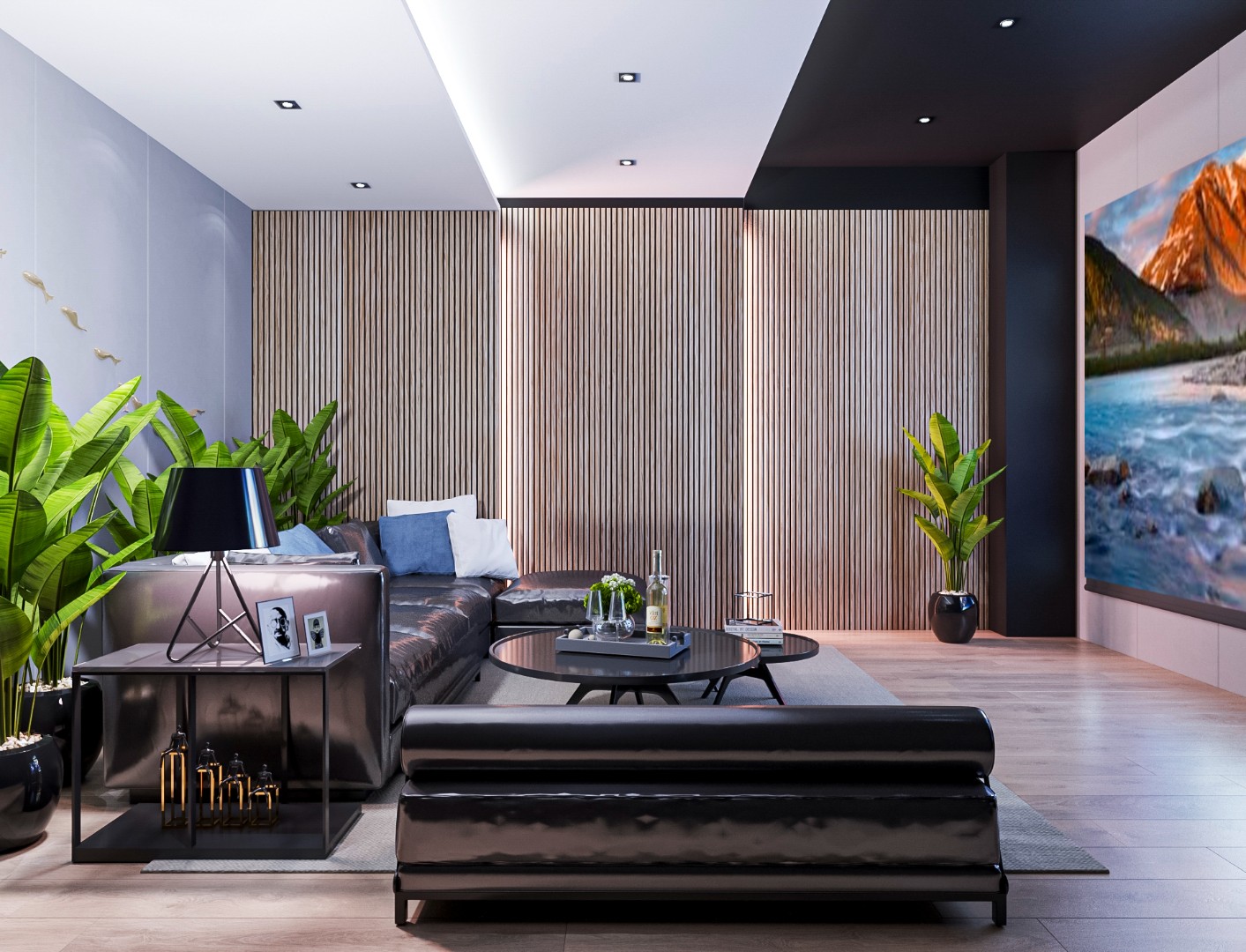 Отделка стен и потолка Акустическая панель Cosca, 2750х600х19мм, серый войлок, ясень тирамису