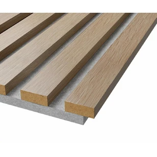 Акустическая панель Cosca, 2750х600х19мм, серый войлок, ясень тирамису