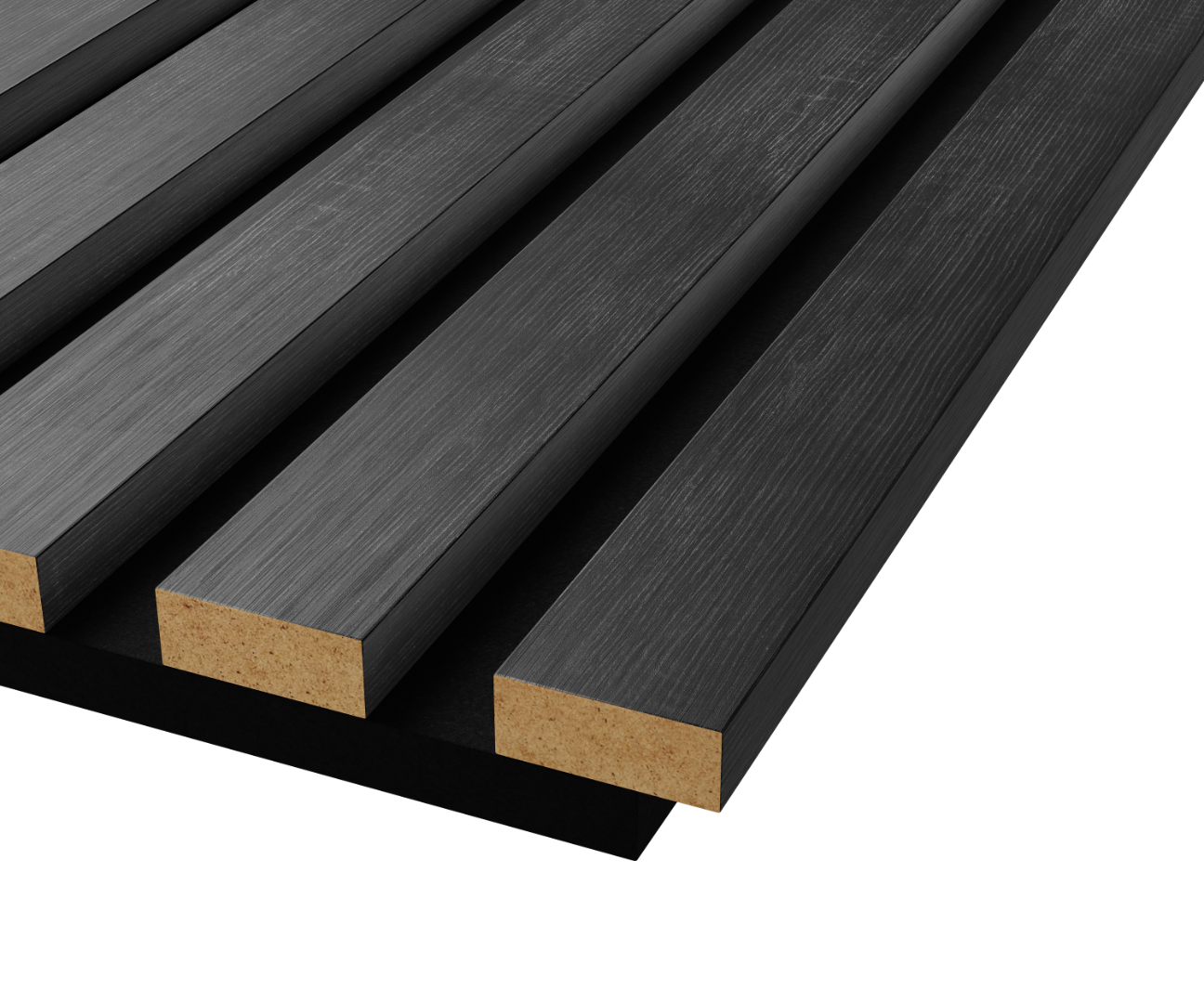 Отделка стен и потолка Акустическая панель Cosca, 1200х600х19мм, черный войлок, дуб графит