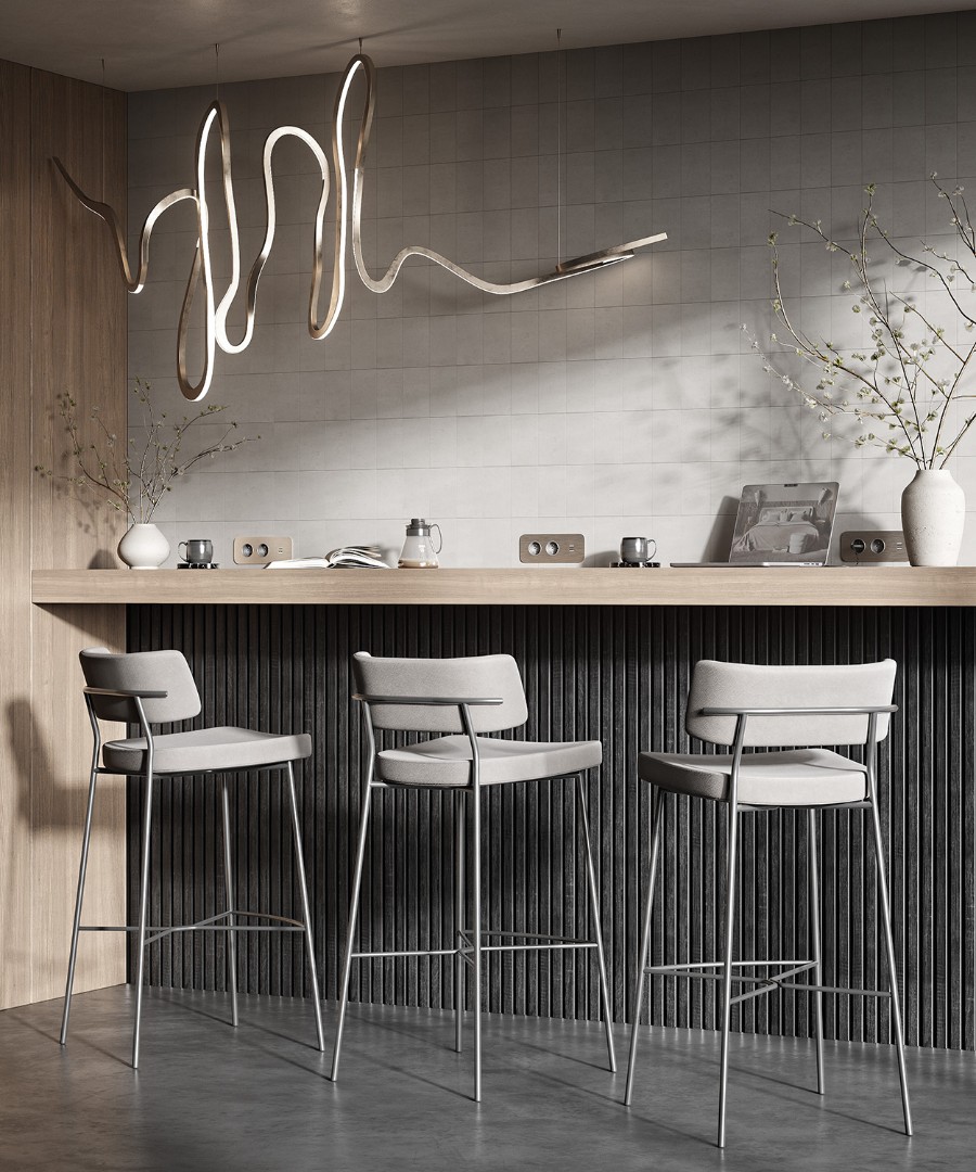 Отделка стен и потолка Акустическая панель Cosca, 1200х600х19мм, черный войлок, дуб графит