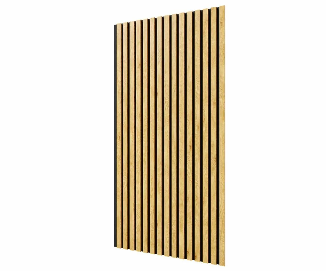 Отделка стен и потолка Акустическая панель Cosca, 1200х600х19мм, черный войлок, дуб медный