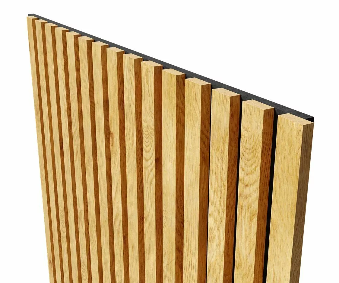 Отделка стен и потолка Акустическая панель Cosca, 1200х600х19мм, черный войлок, дуб медный