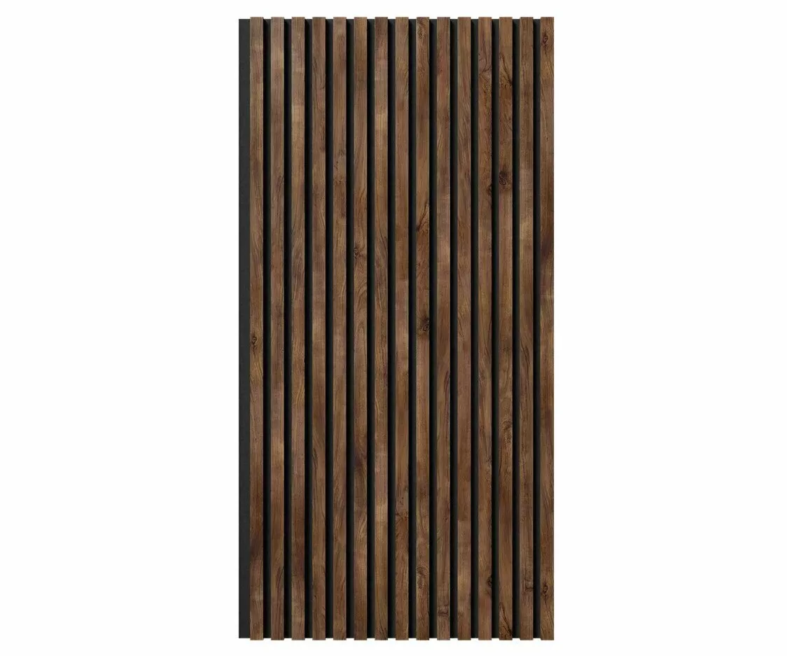 Отделка стен и потолка Акустическая панель Cosca, 1200х600х19мм, черный войлок, дуб старинный натуральный