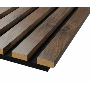 Акустическая панель Cosca, 1200х600х19мм, черный войлок, дуб старинный натуральный