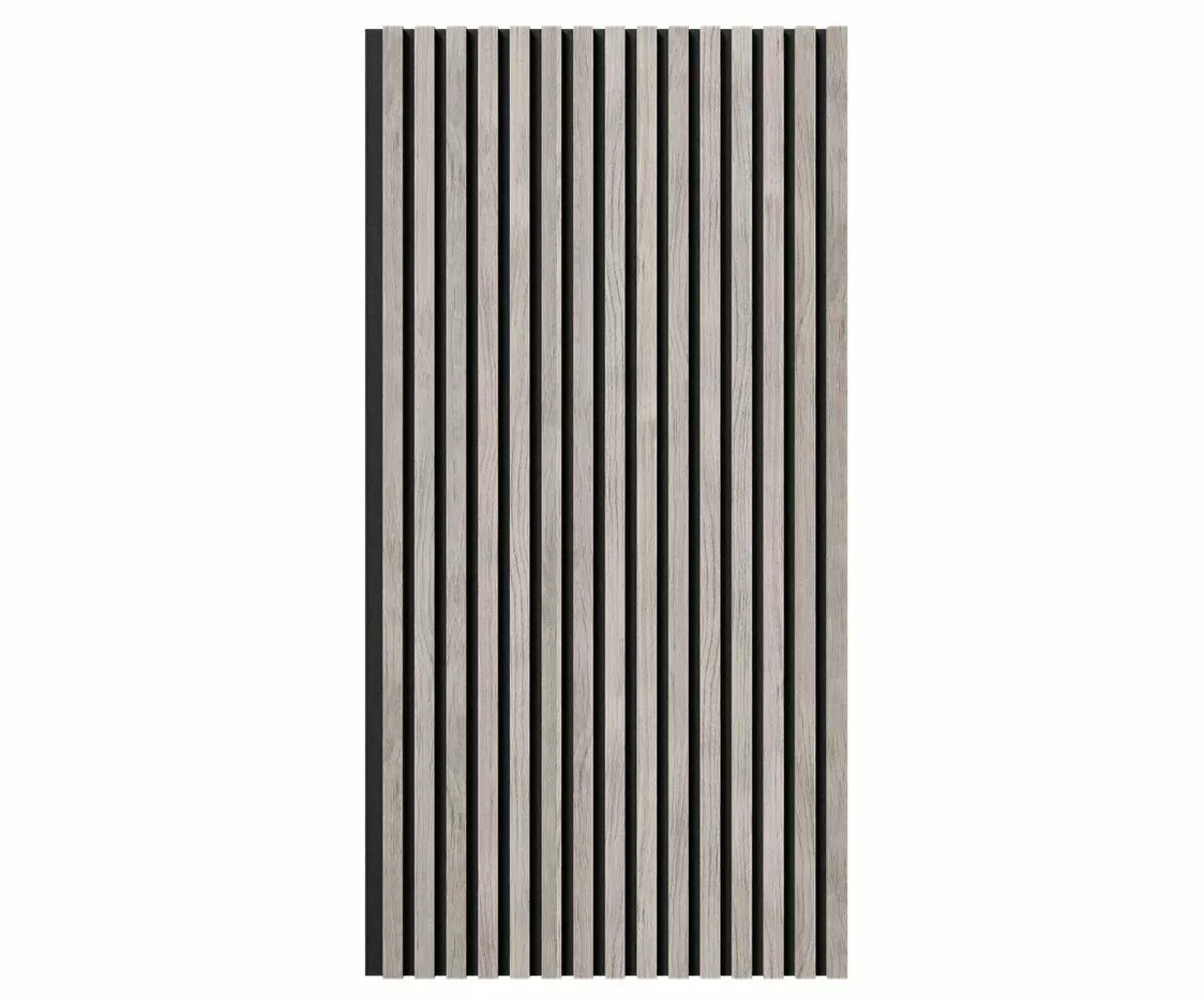 Отделка стен и потолка Акустическая панель Cosca, 1200х600х19мм, черный войлок, дуб старинный светло-серый