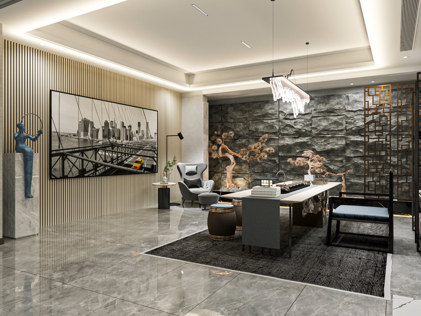 Отделка стен и потолка Акустическая панель Cosca, 1200х600х19мм, черный войлок, ясень кристалл