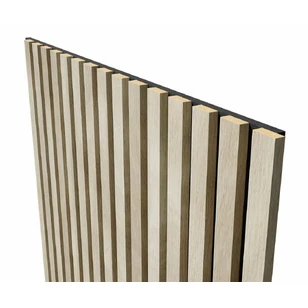 Акустическая панель Cosca, 1200х600х19мм, черный войлок, ясень кристалл