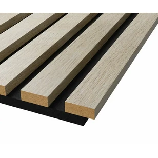 Акустическая панель Cosca, 1200х600х19мм, черный войлок, ясень кристалл