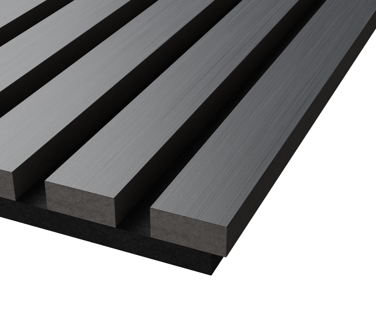 Отделка стен и потолка Акустическая панель Cosca, 1200х600х21мм, черный войлок, дуб антрацит темно-серый