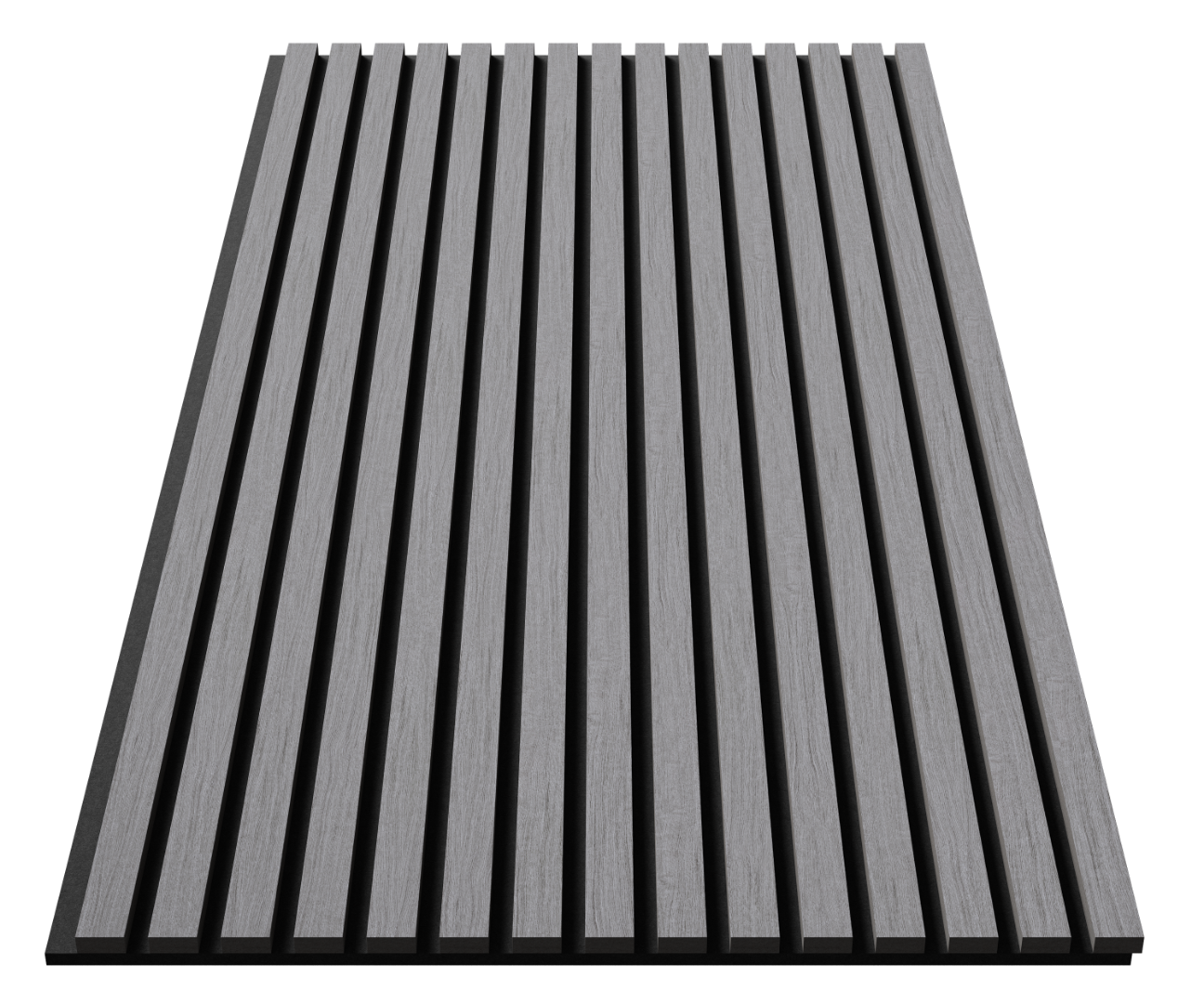 Отделка стен и потолка Акустическая панель Cosca, 1200х600х21мм, черный войлок, дуб ардженто светло-серый