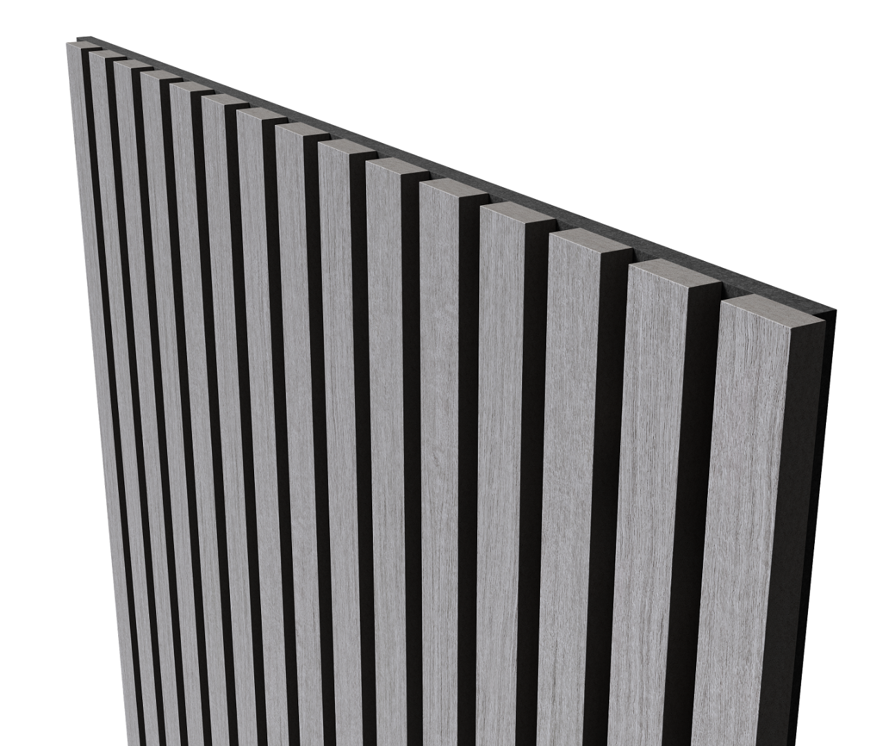 Отделка стен и потолка Акустическая панель Cosca, 1200х600х21мм, черный войлок, дуб ардженто светло-серый