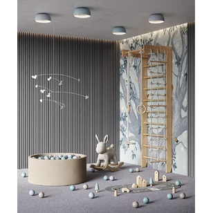 Акустическая панель Cosca, 1200х600х21мм, черный войлок, дуб ардженто светло-серый