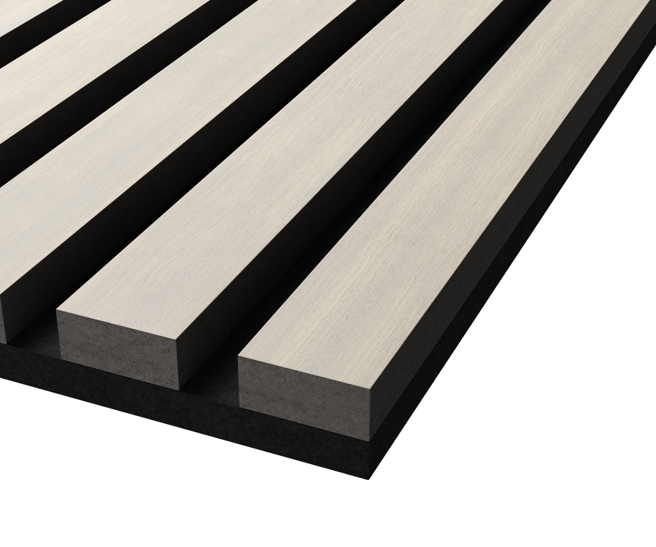 Отделка стен и потолка Акустическая панель Cosca, 1200х600х21мм, черный войлок, дуб клэр светлый