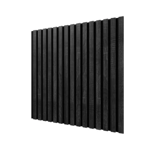 Акустическая панель Cosca, 600х600х19мм, черный войлок, дуб графит