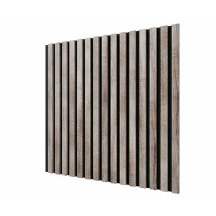 Акустическая панель Cosca, 600х600х19мм, черный войлок, дуб дымчатый