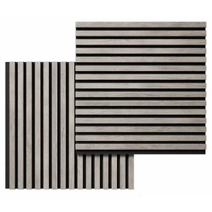 Акустическая панель Cosca, 600х600х19мм, черный войлок, дуб старинный светло-серый