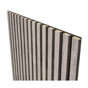 Акустическая панель Cosca, 600х600х19мм, черный войлок, дуб старинный светло-серый