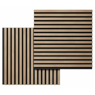 Акустическая панель Cosca, 600х600х19мм, черный войлок, ясень тирамису