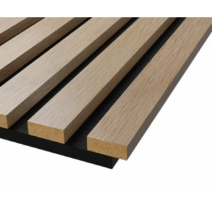 Акустическая панель Cosca, 600х600х19мм, черный войлок, ясень тирамису