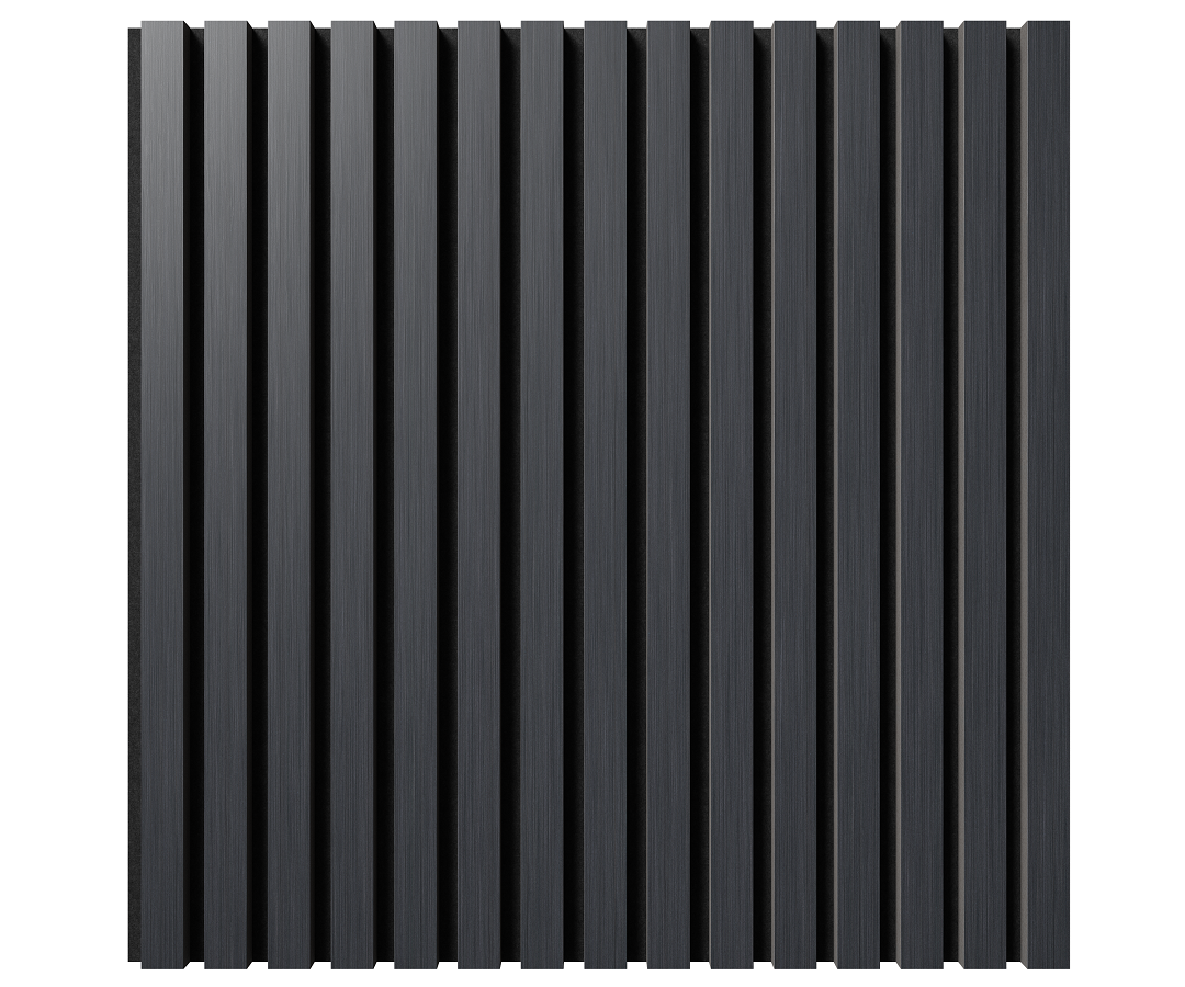 Отделка стен и потолка Акустическая панель Cosca, 600х600х21мм, черный войлок, дуб антрацит темно-серый