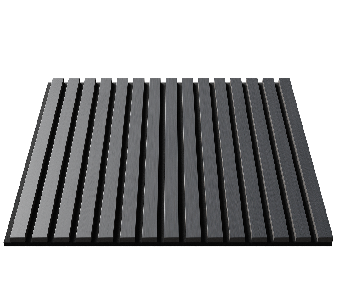 Отделка стен и потолка Акустическая панель Cosca, 600х600х21мм, черный войлок, дуб антрацит темно-серый