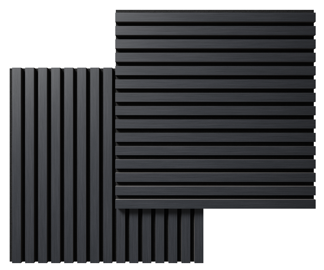 Отделка стен и потолка Акустическая панель Cosca, 600х600х21мм, черный войлок, дуб антрацит темно-серый