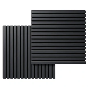 Акустическая панель Cosca, 600х600х21мм, черный войлок, дуб антрацит темно-серый