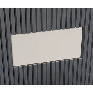 Акустическая панель Cosca, 600х600х21мм, черный войлок, дуб антрацит темно-серый