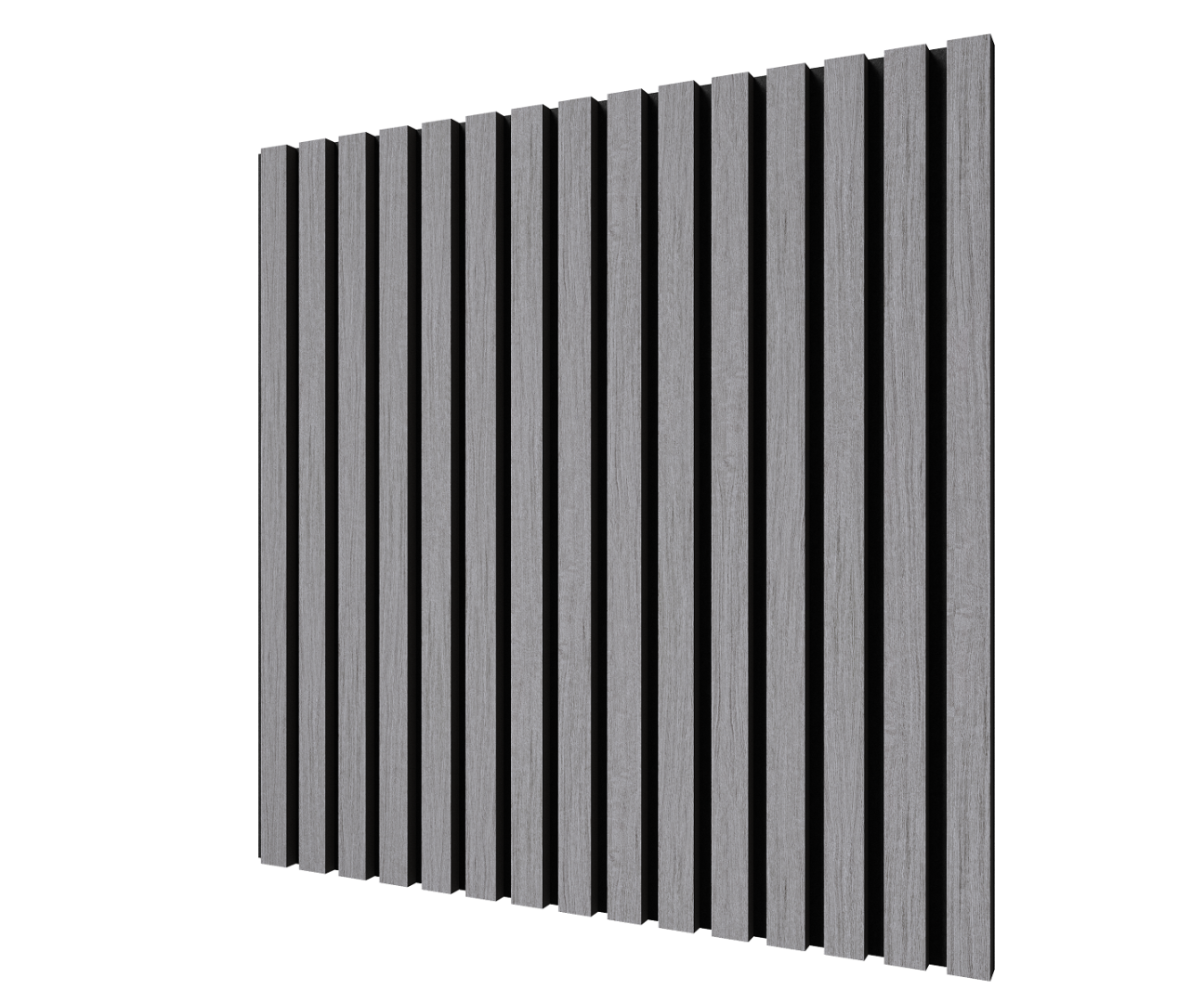 Отделка стен и потолка Акустическая панель Cosca, 600х600х21мм, черный войлок, дуб ардженто светло-серый