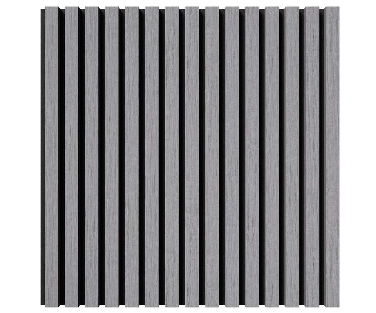 Отделка стен и потолка Акустическая панель Cosca, 600х600х21мм, черный войлок, дуб ардженто светло-серый