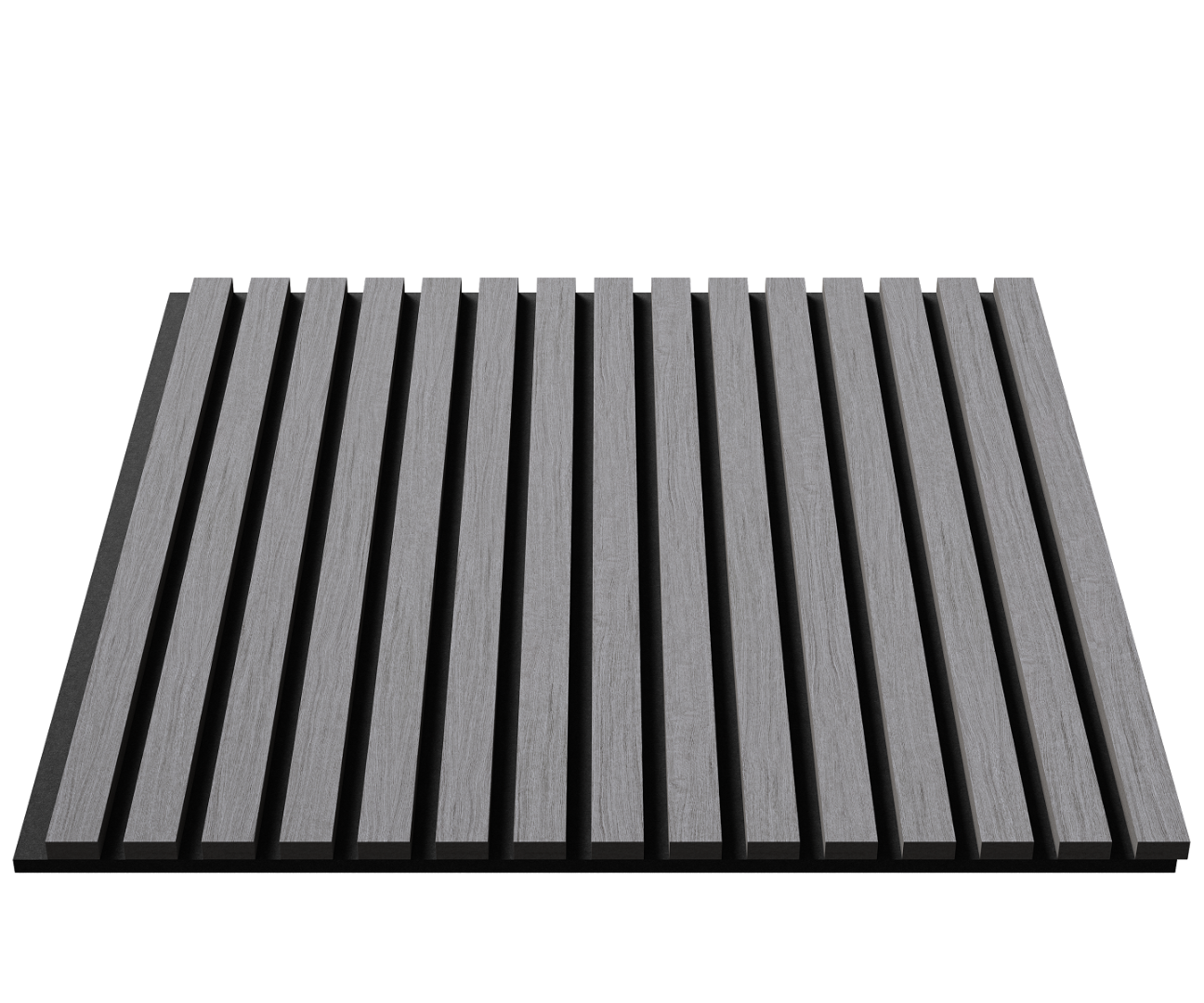 Отделка стен и потолка Акустическая панель Cosca, 600х600х21мм, черный войлок, дуб ардженто светло-серый