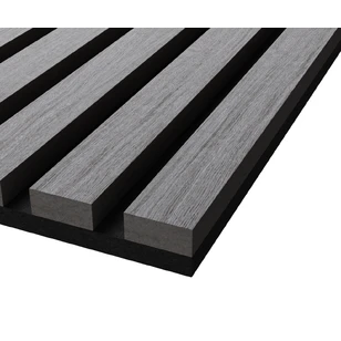 Акустическая панель Cosca, 600х600х21мм, черный войлок, дуб ардженто светло-серый