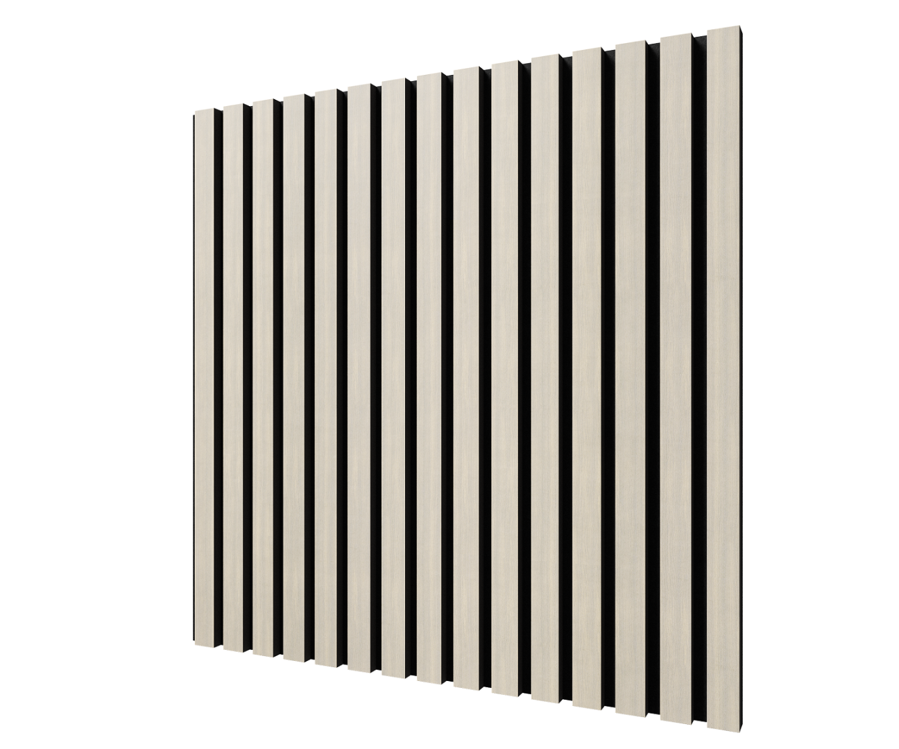 Отделка стен и потолка Акустическая панель Cosca, 600х600х21мм, черный войлок, дуб клэр светлый