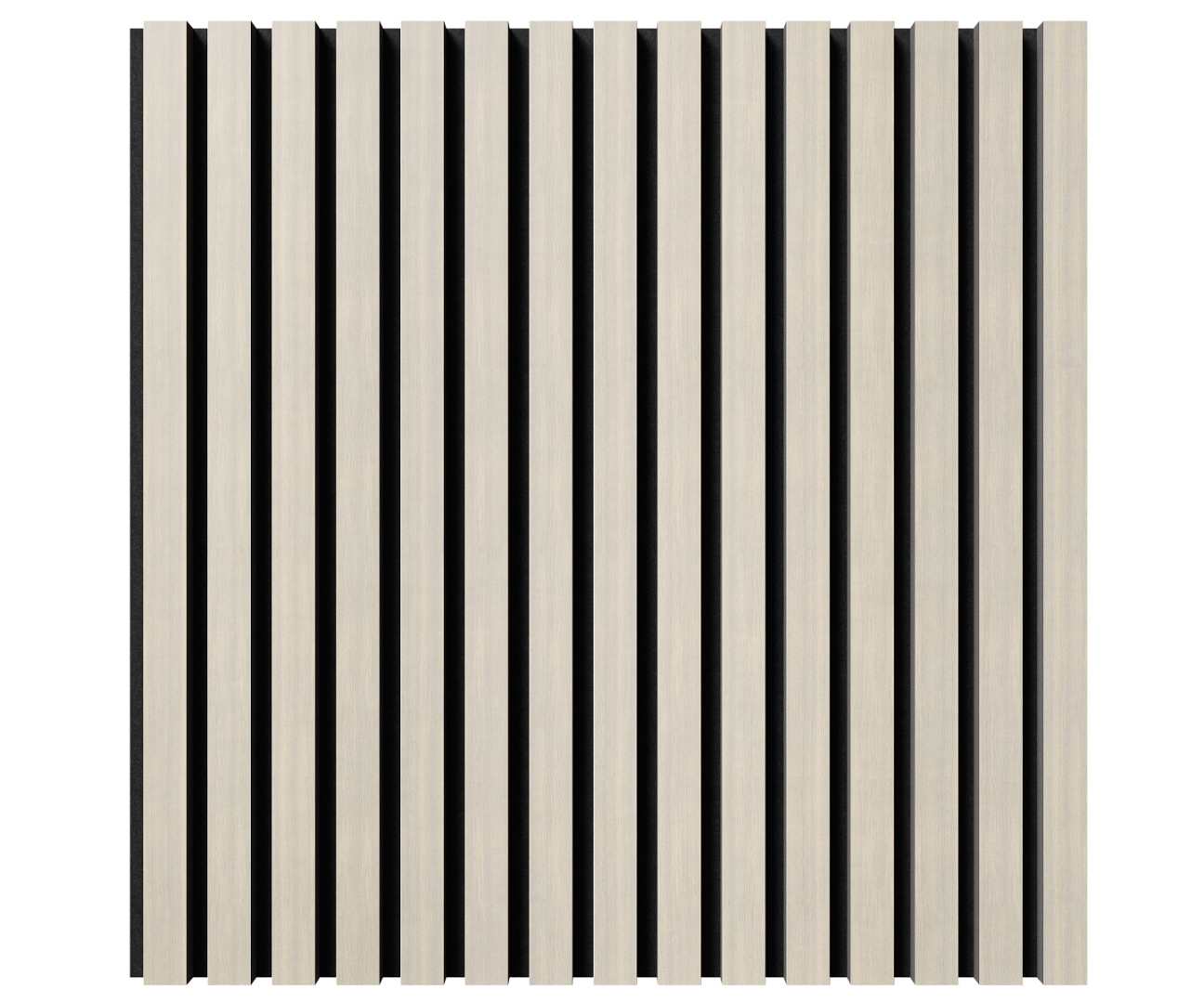 Отделка стен и потолка Акустическая панель Cosca, 600х600х21мм, черный войлок, дуб клэр светлый