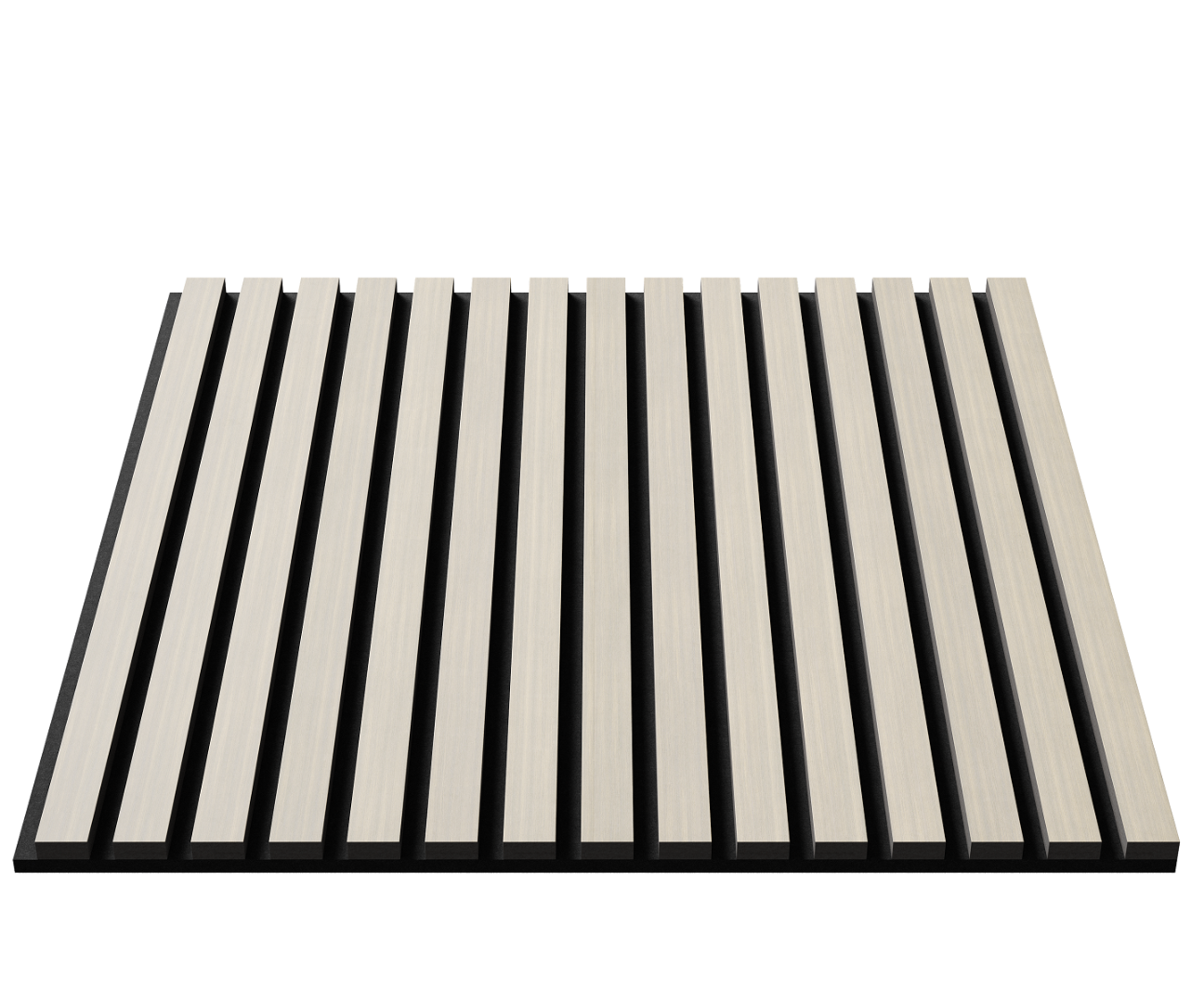 Отделка стен и потолка Акустическая панель Cosca, 600х600х21мм, черный войлок, дуб клэр светлый