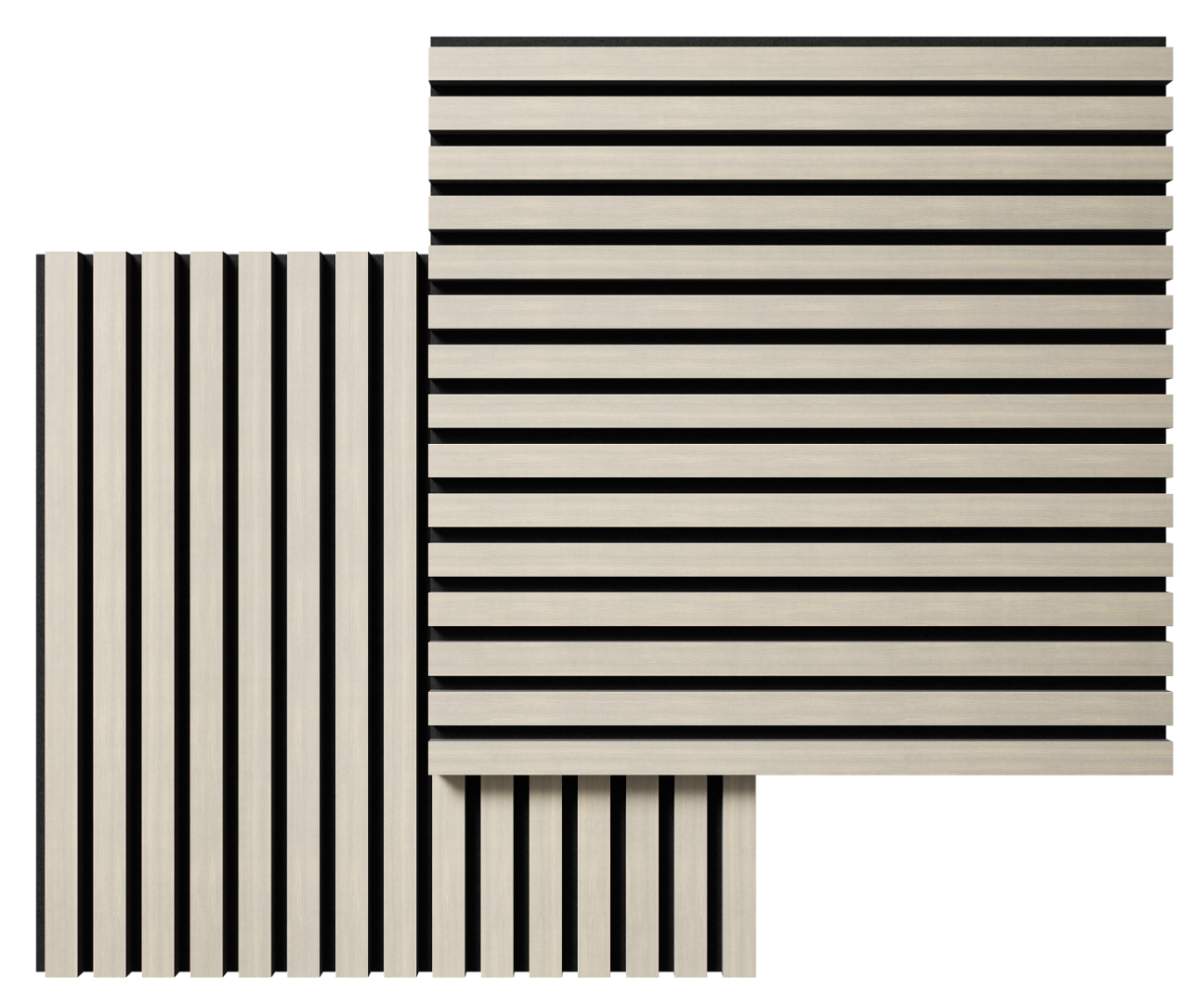 Отделка стен и потолка Акустическая панель Cosca, 600х600х21мм, черный войлок, дуб клэр светлый