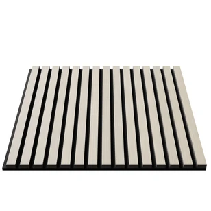 Акустическая панель Cosca, 600х600х21мм, черный войлок, дуб клэр светлый