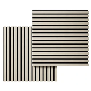 Акустическая панель Cosca, 600х600х21мм, черный войлок, дуб клэр светлый