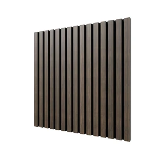 Акустическая панель Cosca, 600х600х21мм, черный войлок, дуб маррон коричневый