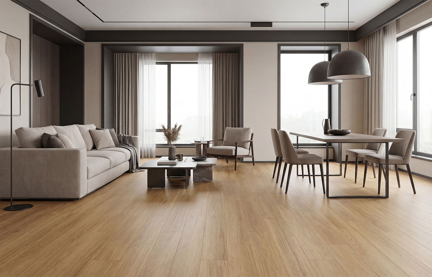 MSPC Ламинат Ламинат MSPC Stone Floor Дуб Файрстоун 9332-155 MP