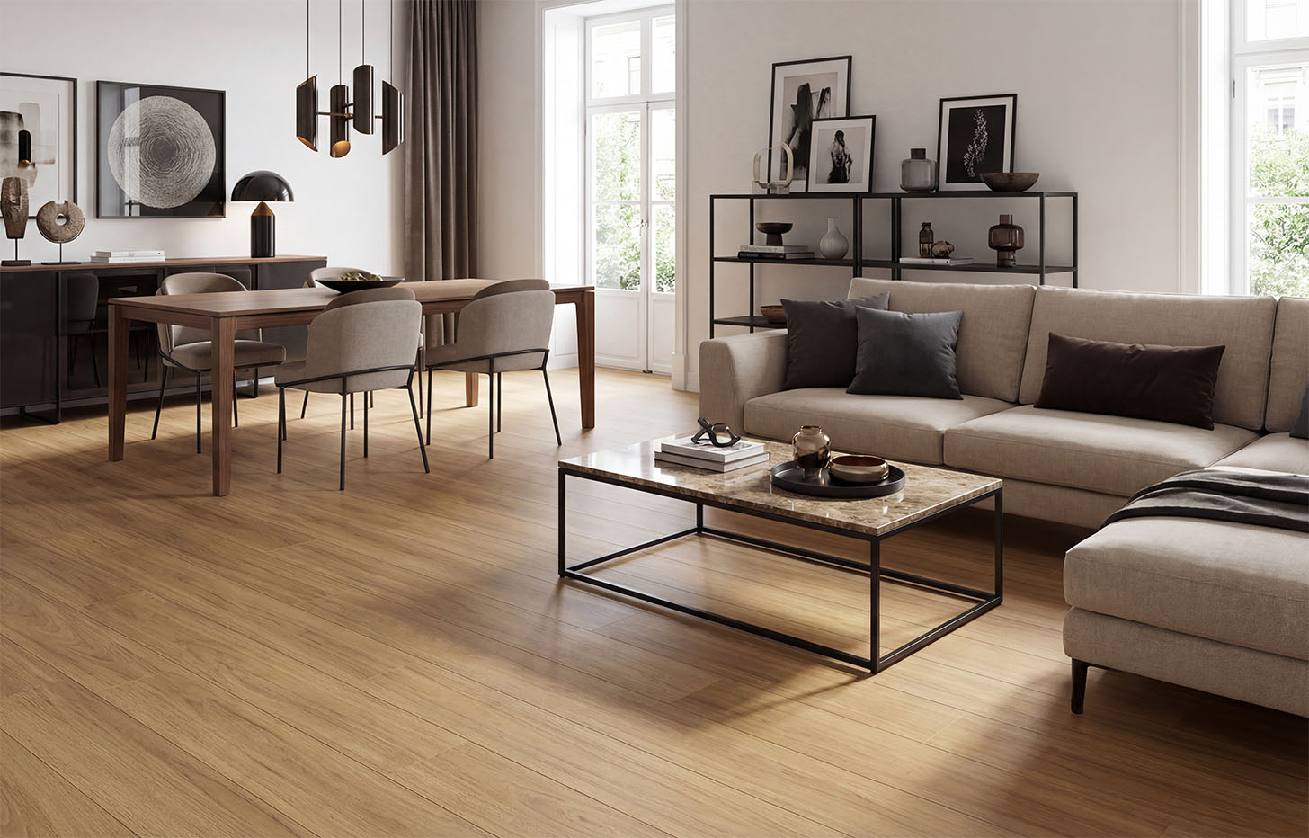 MSPC Ламинат Ламинат MSPC Stone Floor Дуб Файрстоун 9332-155 MP