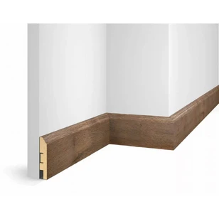 Плинтус Cosca Decor WP07, экошпон, дуб Муссон 80х16х2400 мм