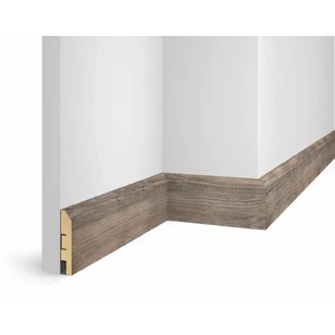 Плинтус Cosca Decor WP07, экошпон, дуб Лацио 80х16х2400 мм