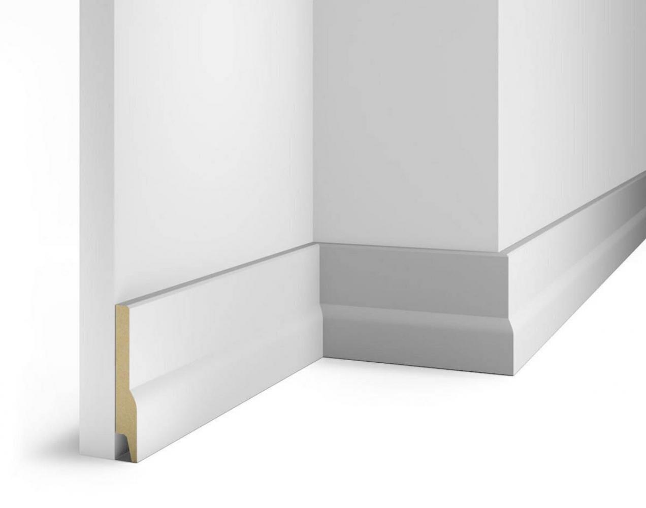 Отделка стен и потолка Плинтус Cosca Decor PP03 100х16х2400 мм