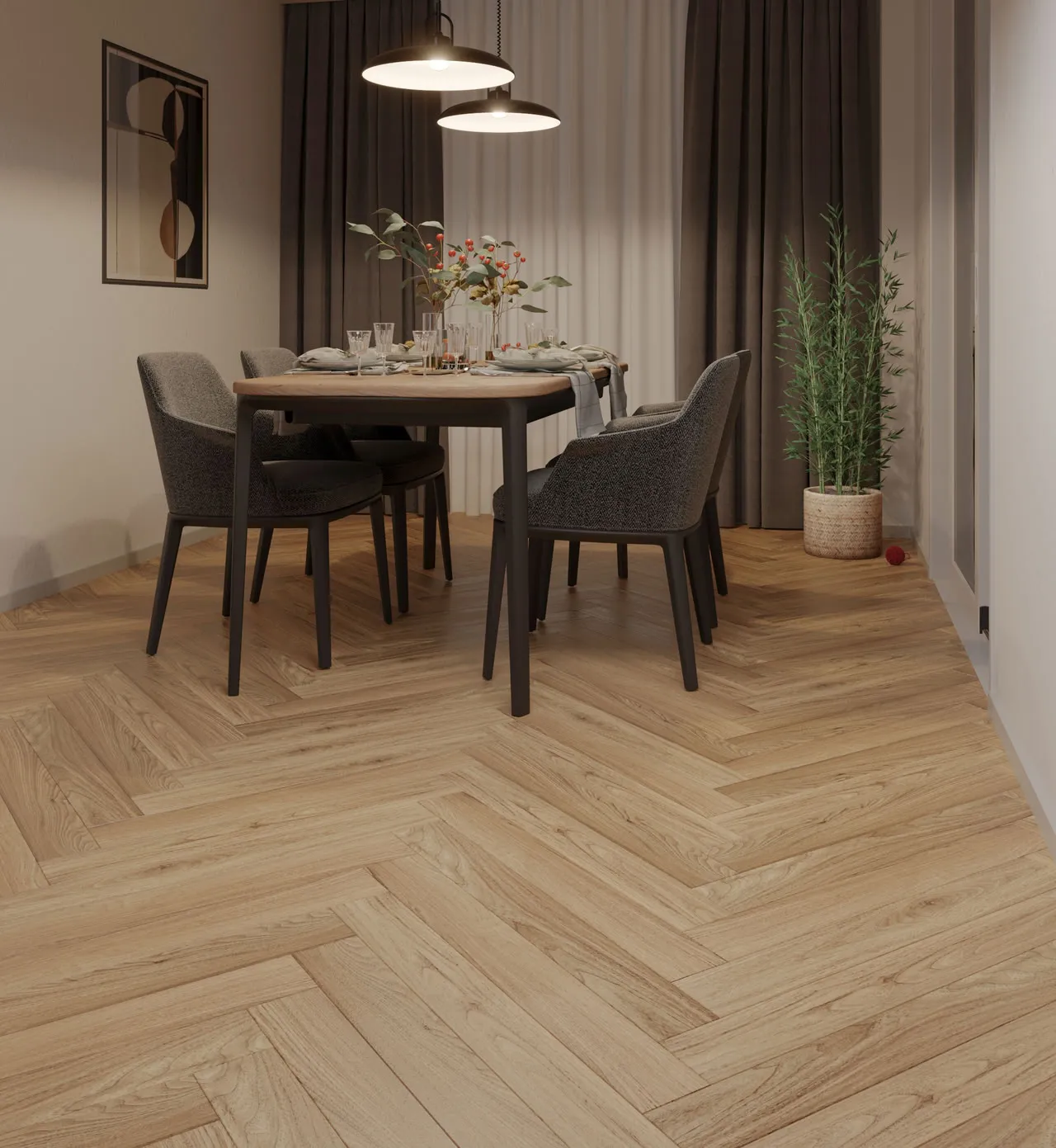 Ламинат Ламинат My Step Herringbone 12 mm Дуб Монте MS3912 750x101x12 мм