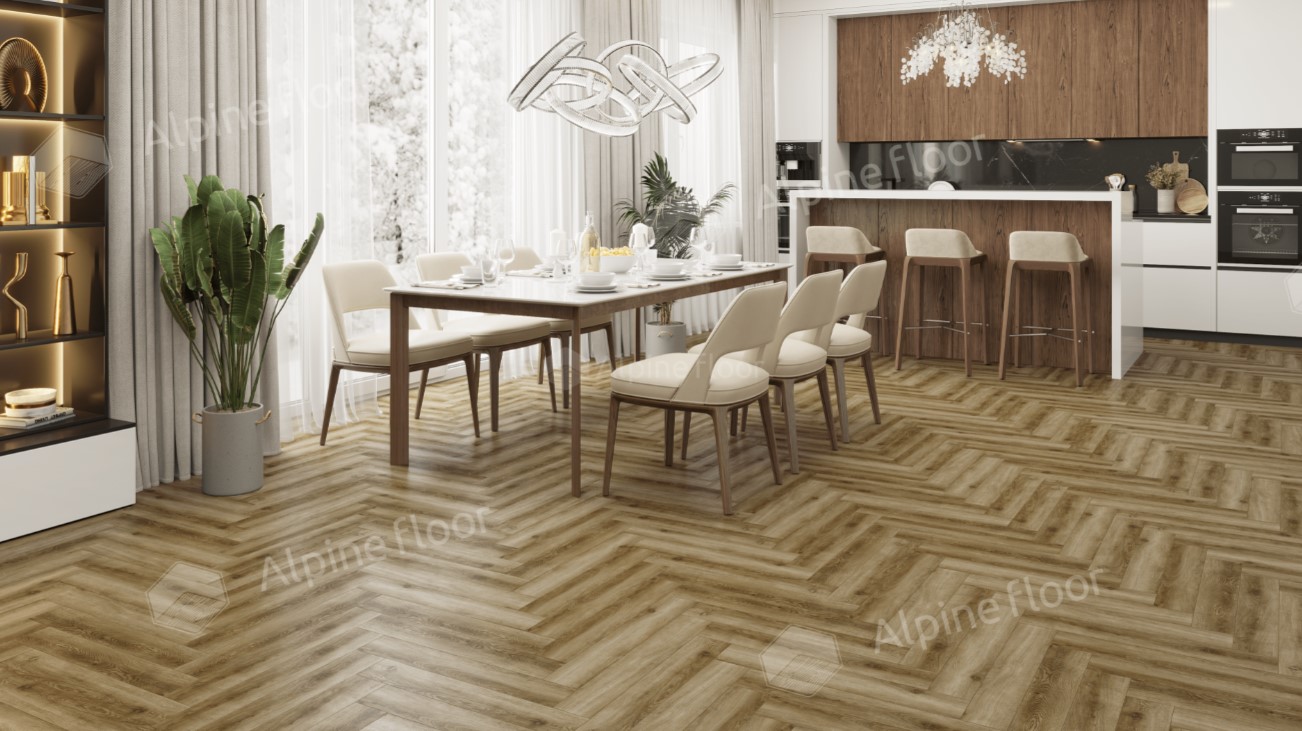 Ламинат Ламинат Alpine Floor Herringbone 8 Pro Дуб Марсель LF102-9