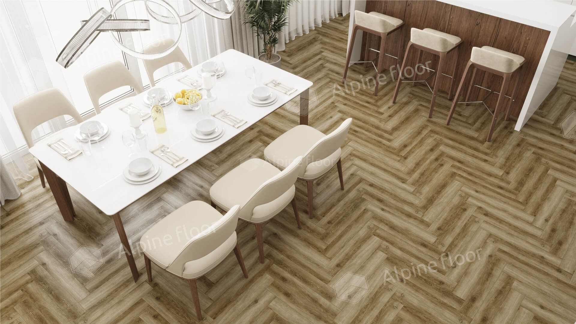 Ламинат Ламинат Alpine Floor Herringbone 8 Pro Дуб Марсель LF102-9