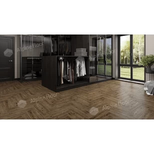 Ламинат Alpine Floor Herringbone 8 Pro Дуб Бордо LF102-10